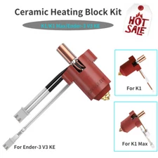 Creality K1 Ceramic Heating Head Block Kit 300°C 60W Fast Heating for 3D Printer