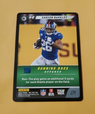 2022 Panini NFL Five TCG Saquon Barkley #C74 New York Giants | eBay