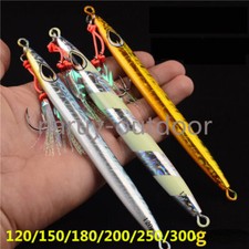 Dischere ad affondamento rapido caduta velocità 120-250 g metallo luminoso lunga colata esca