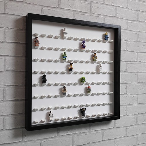 Estuche de exhibición grande para minifiguras Lego - marco contiene 104 figuras - blanco - Imagen 18 de 35