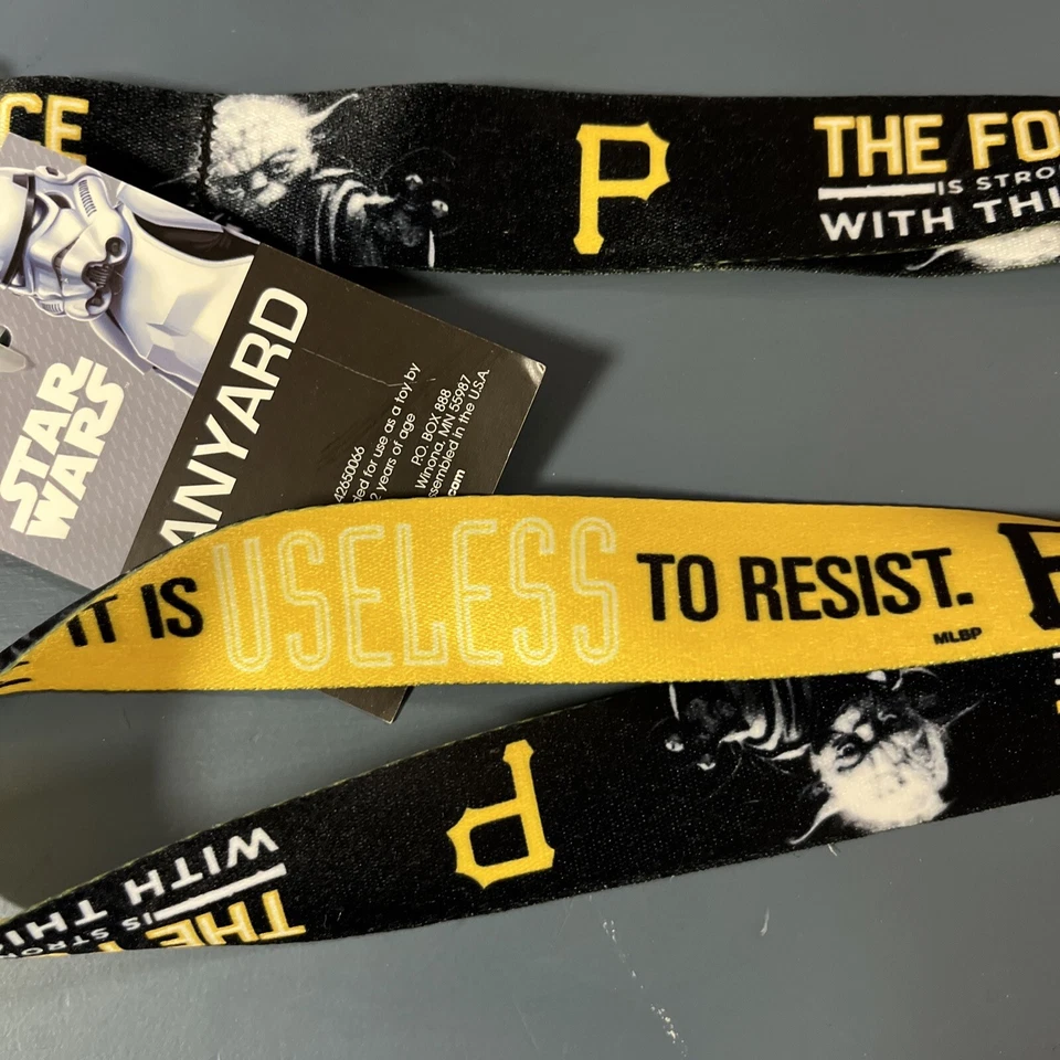 NEW!!! MLB Pittsburgh Pirate Team Star Wars Lanyard WinCraft Disney - Image 4 of 4