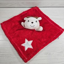 Baby Gear Lovey My 1st Christmas Reindeer Lovie Plush Security Blanket Red