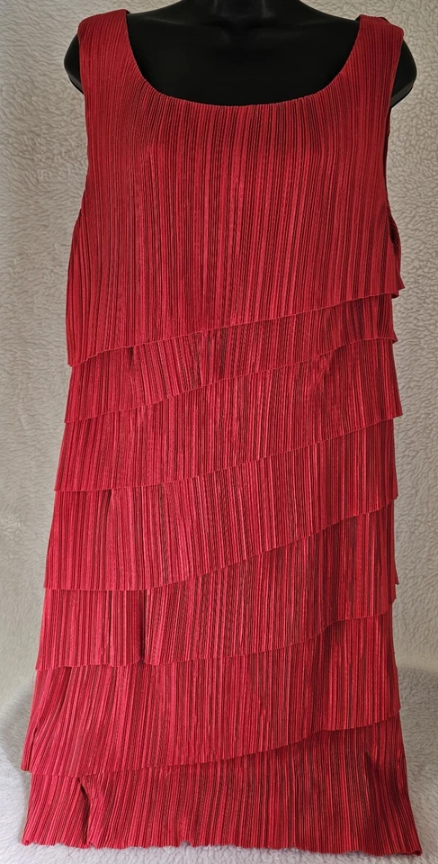 Connected Apparel Womens Dress Size 16 Sleeveless Round Neck Knee Length - Image 4 of 4