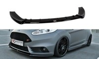 CUP Spoilerlippe Schwarz Ford Fiesta MK7 ST Cupra Spoilerschwert Frontspoiler