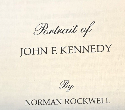 NORMAN ROCKWELL Lithograph JOHN F KENNEDY Numbered Limited Edition JFK Print COA - Picture 5 of 11