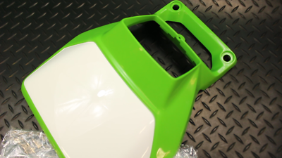 KAWASAKI GENUINE KDX 200 250 GREEN HEADLIGHT COVER 23005-1093-AC