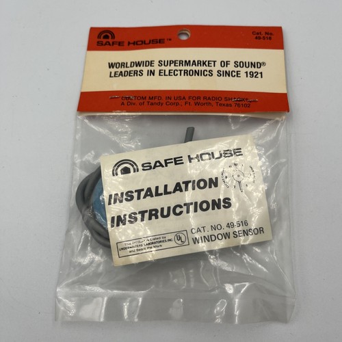 Safe House Window Glass Breakage Sensors 49-516 Radio Shack Window Bug - New - Picture 2 of 2