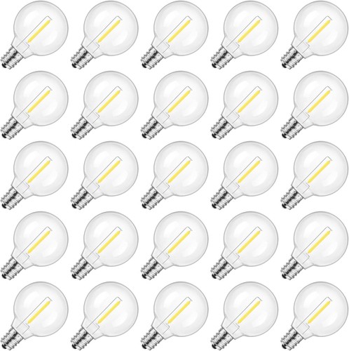 25Pack G40 LED Replacement Light Bulbs for String Lights Dimmable E12 Base Bulbs - Picture 11 of 11