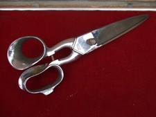 Ciseaux de couturier forgé main en acier Nogent chrome modèle N°122  Long 31cm