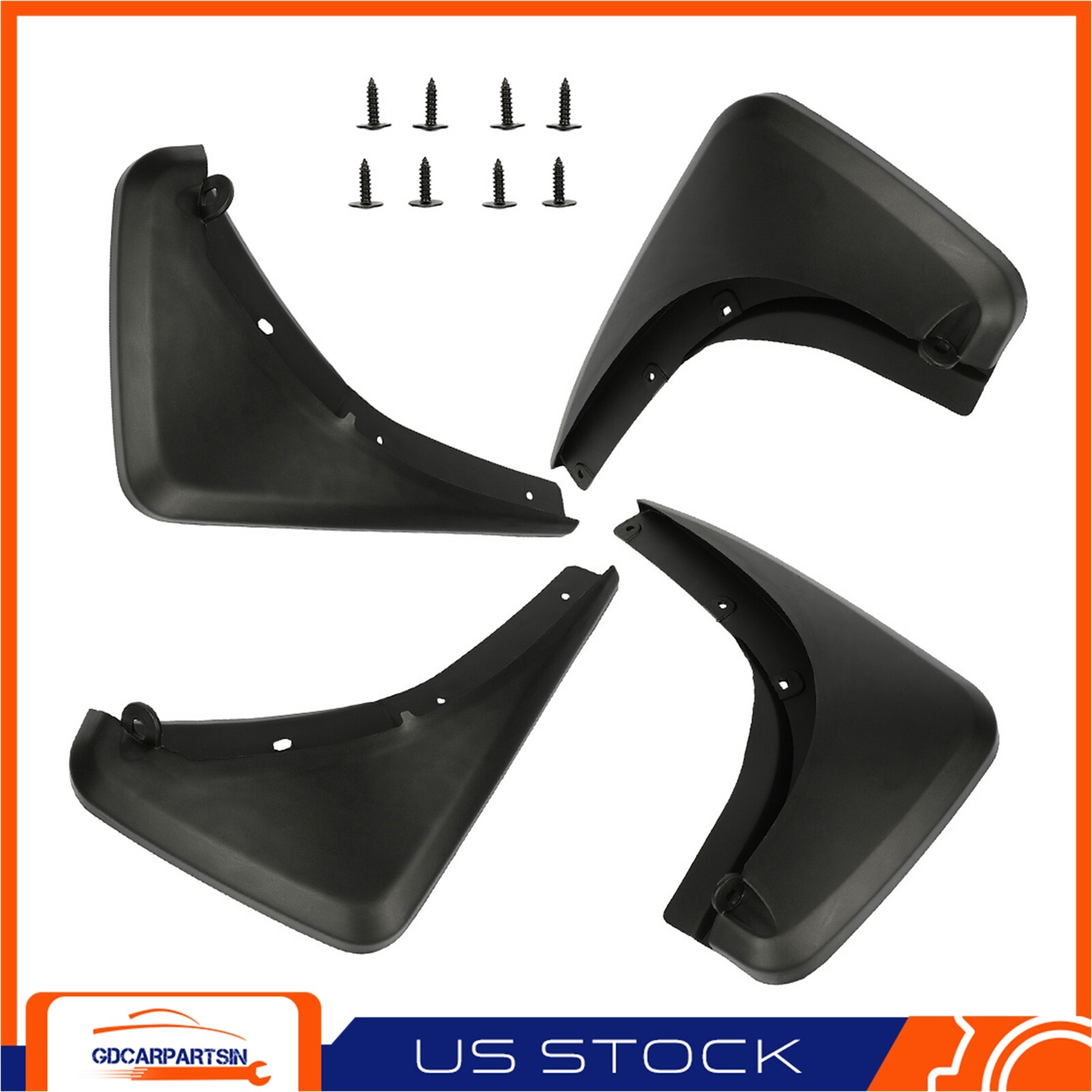 4pcs Front + Rear Mud Flaps Splash Guards Mudgurads For 2015-2020 Jeep Renegade
