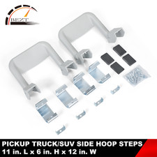 Silver Aluminum For Universal Pickup Trucksuv Side Hoop Steps 12 Width Pair