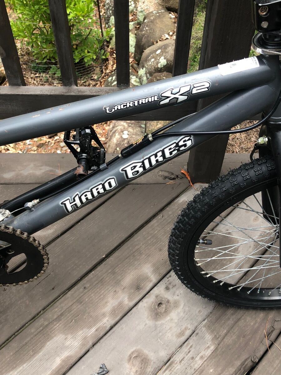 Haro Back trail X2 BMX Bike grey and black | eBay Haro Back trail X2 BMX Bike grey and black | eBay