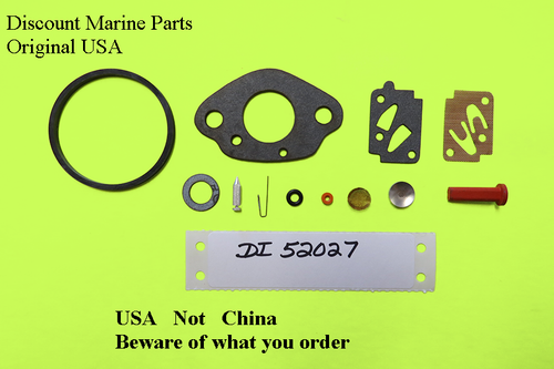 DI 52027 Eska Sears Ted Williams Tecumseh Outboard Motor Carb Kit 1961- 1987 - Picture 2 of 2
