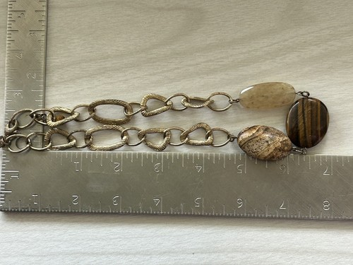 Lia sophia Gold Tone And Genuine Stone Necklace - Picture 5 of 5