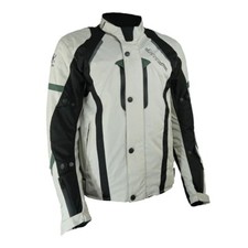 Chaqueta de motocicleta impermeable Gryphon Blue Ridge gris/negro/verde tallas para hombre