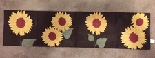 SUNFLOWERS suède-like  Table Runner by Sonoma 12" x 54" 