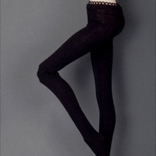  Dollmore Stockings Fit 16" Fashion Doll Size - Spandex Panty Stockings Black 