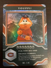UPPERDECK MVP 2021-22 YOUPPI MASCOTS HOCKEY CARD M-16 MONTREAL