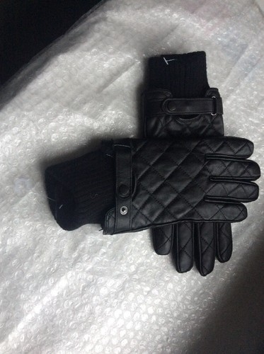 BARBOUR Noir Homme Cuir Gants. Taille Moyenne. afficher le titre d'origine BARBOUR Noir Homme Cuir Gants. Taille Moyenne. afficher le titre d'origine
