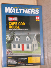 HO Walthers Cornerstone 933-3776 Cape Cod House Building Kit New Sealed
