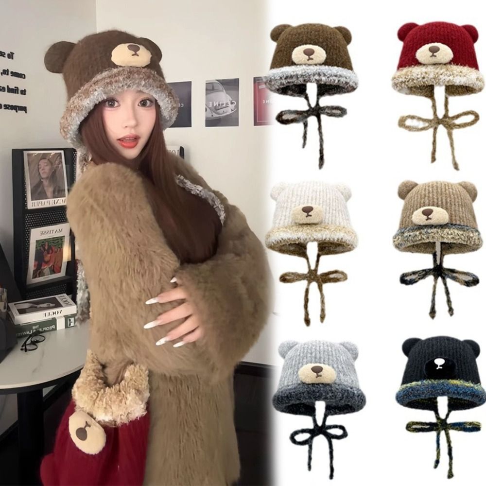 APL Simpatico Orso Berretto Caldo Ciclismo Cappelli Freddi Creativo Secchio Cappello