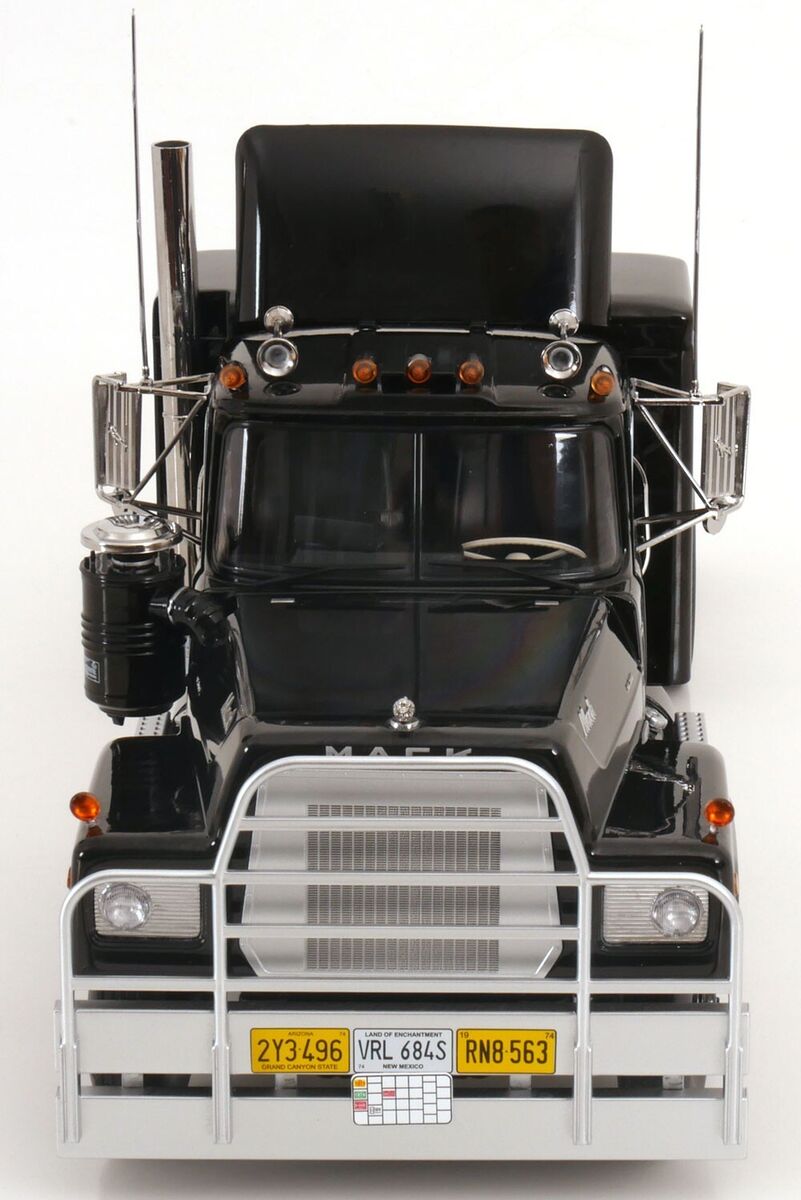 1974 MACK RL700L TRACTOR TRUCK 3-ASSI BLACK 1:18 SCALE BY 1974 MACK RL700L TRACTOR TRUCK 3-ASSI BLACK 1:18 SCALE BY