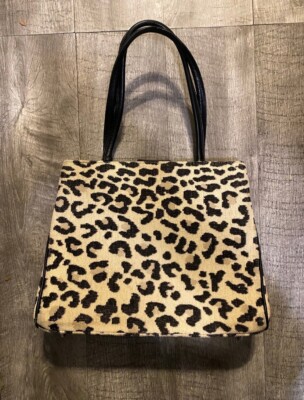 Leopard Print Beige Women\'s Bag Leopard Print Shoulder Tote Bag Slouchy Canvas Leopard  main image 4