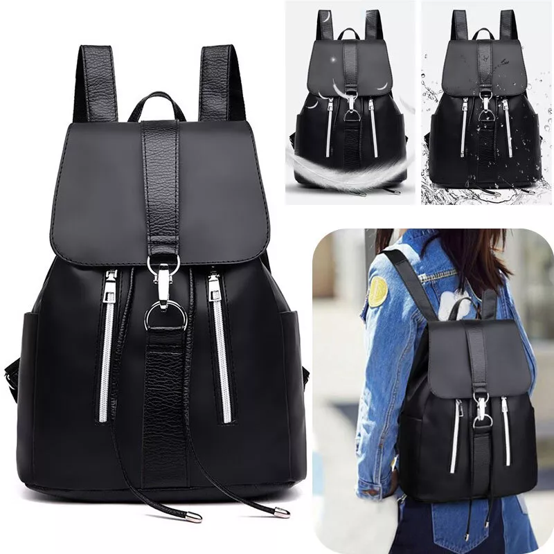 Leather Backpack Travel Women Girls Satchel Rucksack Shoulder