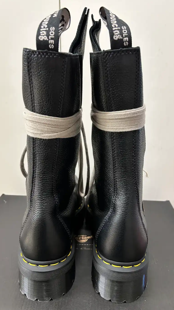 Dr. Martens 1918 Quad Leather Sole Calf Length Boot Rick Dr. Martens 1918 Quad Leather Sole Calf Length Boot Rick