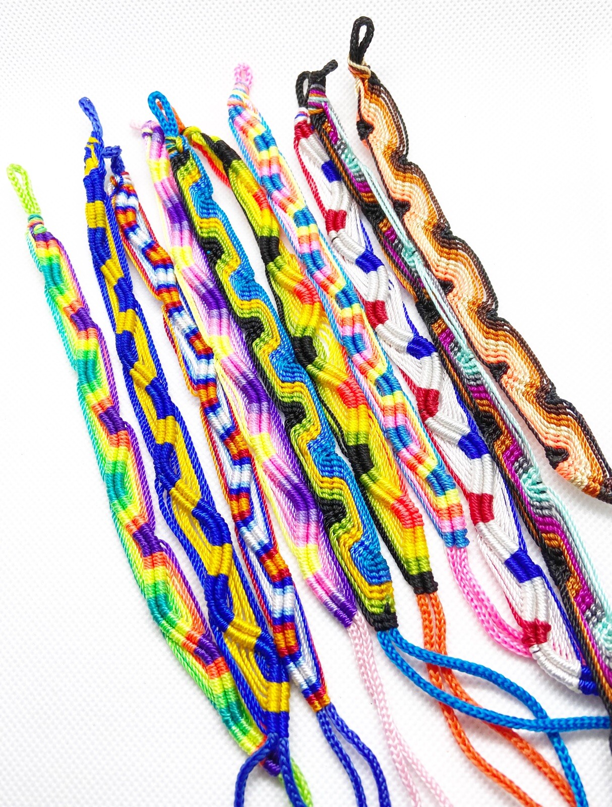 10 Lot Friendship Bracelets Handmade From Peru