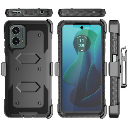 For Motorola Moto G 5G 2024 2023 Phone Case + Screen Protector Belt Clip Cover - Picture 15 of 34