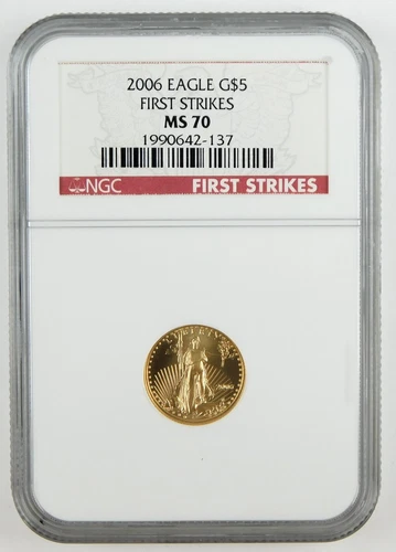 2006 $5 American Gold Eagle 1/10th Oz NGC MS70 FS Gem Uncirculated  C2298