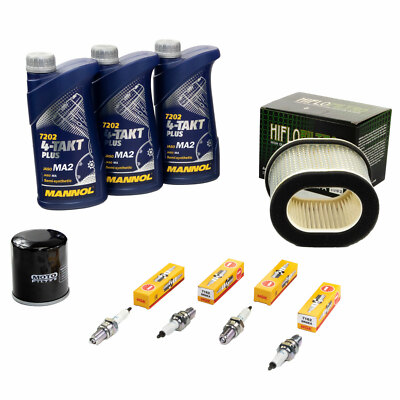 Komplettes Wartungspaket Für Yamaha YZF 1000 R Thunder Ace (1996-2001): Luftfilter, Ölfilter & 4x Zündkerzen