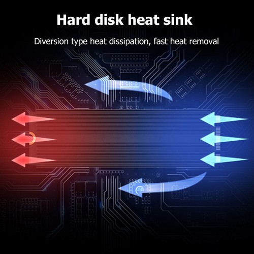 Solid State Hard Drive NVME Heat Sink Cooler Aluminum for Desktop M.2 SSD 2280 - Afbeelding 3 van 12