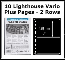 2 Rows Lighthouse Black VARIO PLUS 2S Pages Strong  Stiff Sheets 2 Packs of 5