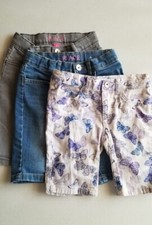 USED Girls The Children's Place Denim Skimmer Shorts- Size 5