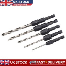 5x Snappy Quick Change Hex Shank HSS Drill Bit Set 2,3.2,4,5,6mm Carpentry Tool