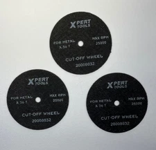 Lot of 3 Xpert Tools 3inch 75mm A36T For Metal Cut Off Wheel High Speed Cutting
