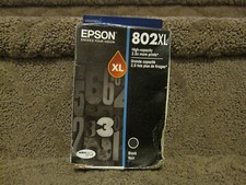 Epson T802XL120-S T802XL120-CP Black Ink Cartridge Genuine  802XL 802
