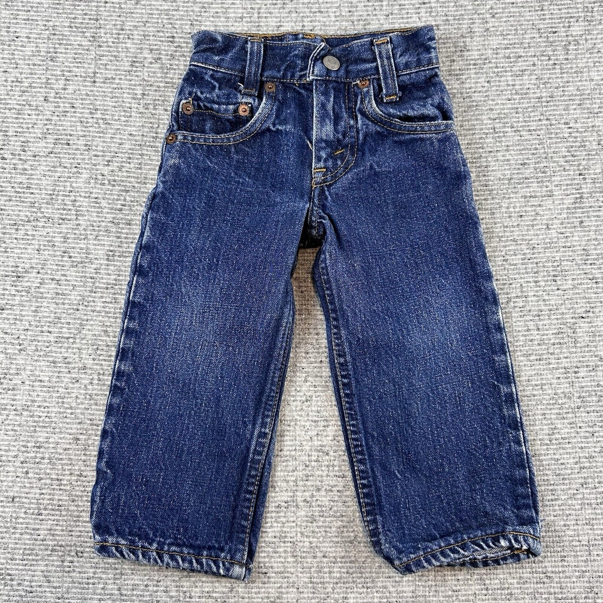 90s' Little Levi's USA製 REGULAR キッズ Vintage Levi's Jeans Baby Toddler Straight Blue Size 0