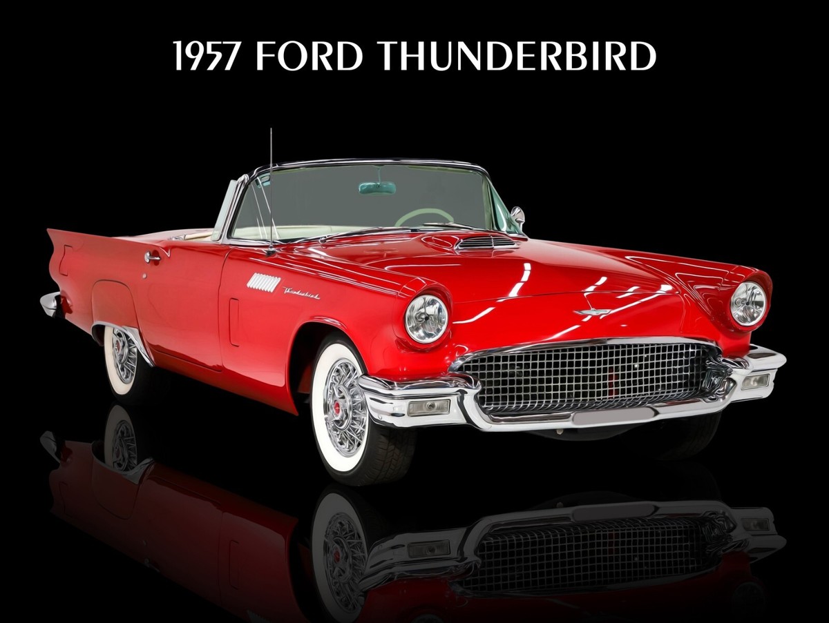1957 Ford Thunderbird NEW METAL SIGN: Original Look Restoration in