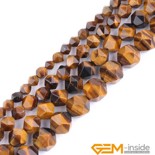 Wholesale Lot Natural Assorted Gemstone Polygonal Jewellery Making Beads 15" UK - Picture 122 of 129