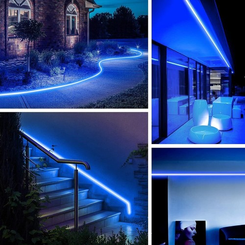 110V 100ft LED Neon Rope Strip Lights Waterproof Room Building Floor Lighting - Picture 32 of 122