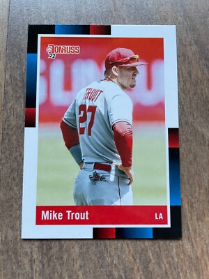 2022 Panini Donruss - #265.2 - Retro 1988 Variation - Mike Trout (Millvil
