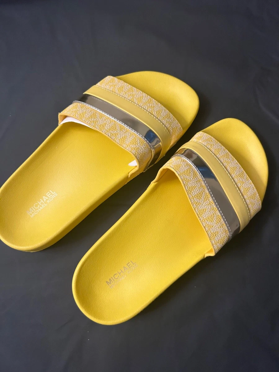 Michael Kors Brandy Slide Sandal Women s MK New Size 7 Eva Sole