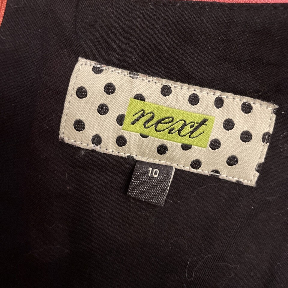 Next pink linen mix sleeveless dress size 10 eBay