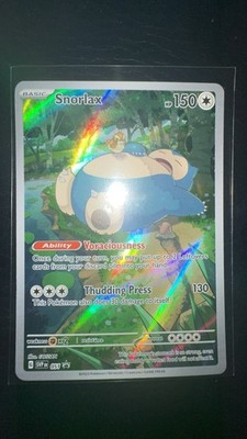 2023 Pokemon TCG 151 Snorlax SVP 051 Black Star Promo Illustration Rare Holo NM