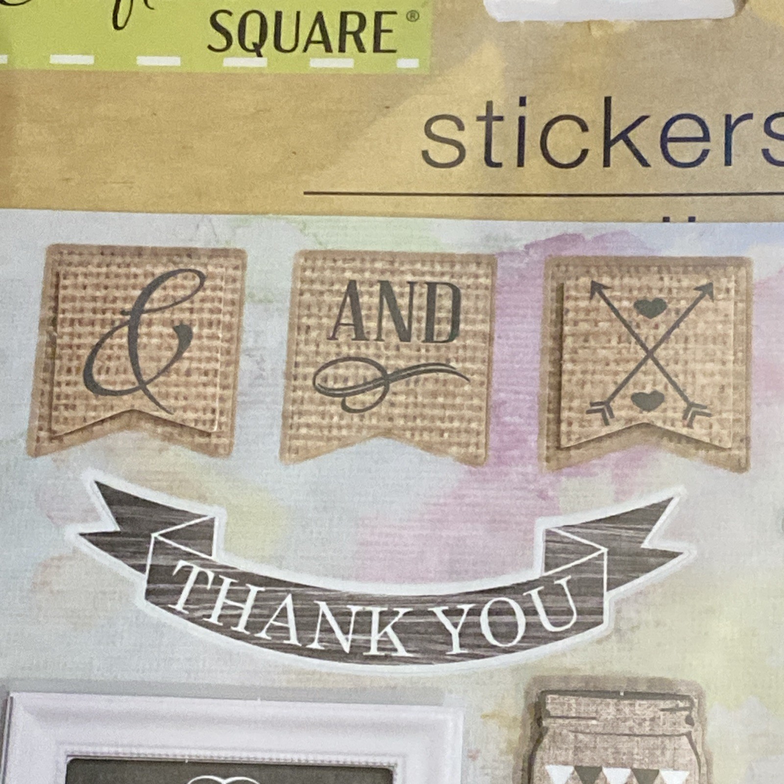 Crafter’s Square Wedding Mr & Mrs Pop-Up Stickers Scrapbooking Keepsakes Love