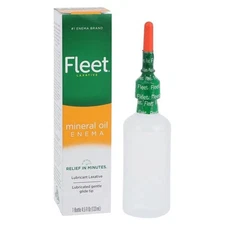 Fleet laxative Enema Mineral Oil 100% Adult Constipation Fast Relief 4.5 oz.
