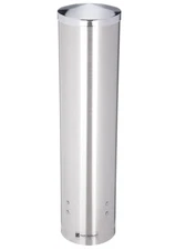 San Jamar C3250SS Stainless Pull-Type Cup Dispenser 16" Water Cone 4.5-12 oz